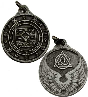 Raziel talisman silver color