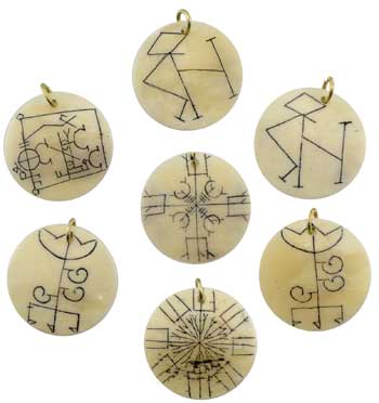 (set of 23) T ibetan Bone Charm various