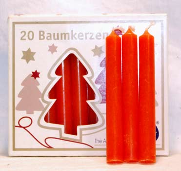 1/2″ Orange Chime Candle 20 pack