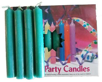 1/2″Dark Green Chime Candle 20 pack