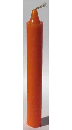 Orange 6″ Taper Candle