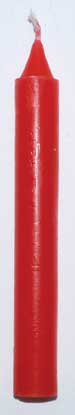 Red 6″ Taper Candle