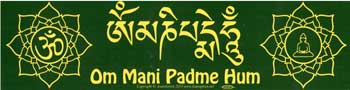 Om Mani Padme Hum bumper sticker