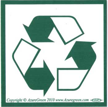 Recycle Symbol bumper sticker