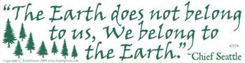 The Earth Does Not Belong To Us…