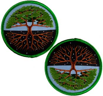 Tree of Life iron-on patch 3″