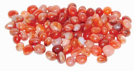 1 lb Carnelian tumbled stones