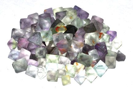 1 lb Fluorite green octahedral