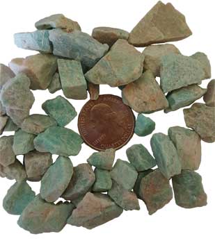 1 lb Amazonite untumbled stones