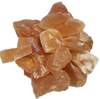 1 lb Honey Calcite untumbled stones