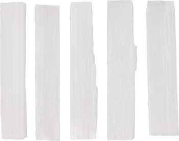 (set of 5) 4″ Selenite mini sticks