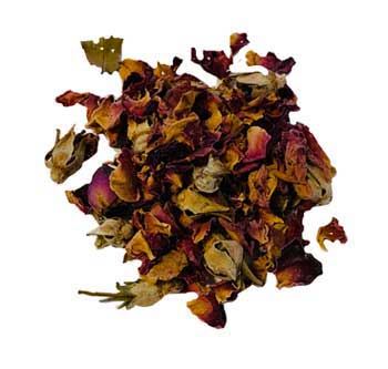 1 Lb Red Rose Buds & Petals (Rosa centifolia)