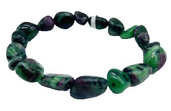 Ruby Zoisite gemstone bracelet