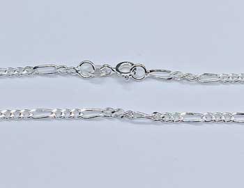 18″ Sterling Figaro chain