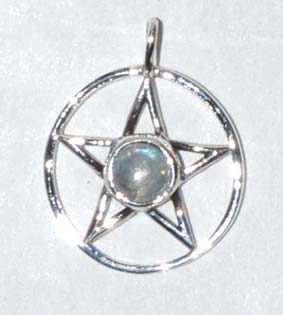 11/16″ Pentagram Moonstone sterling