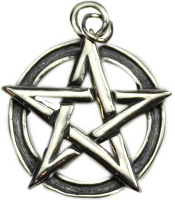 Pentacle pendant sterling