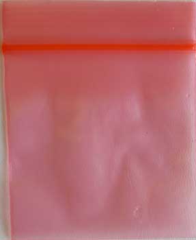 Red ReSealable bags 2″ x 2″ 100/pkg 2.5mil