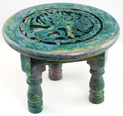 Round Tree of Life altar table 6″