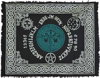 Tree of Life Ouija-Board altar cloth 24″ x 30″