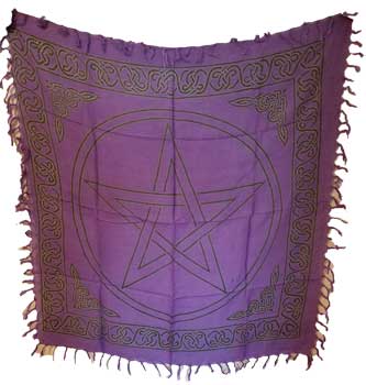 Pentagram altar cloth 36″ x 36″