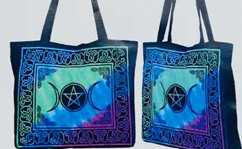 15.7″ x 17.7″ Triple Moon tote  bag