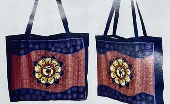 15.7″ x 17.7″ Om Lotus tote  bag