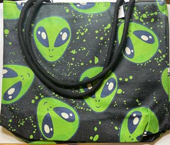 14″ x 16″ Alien jute tote bag