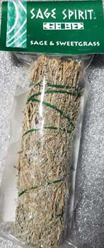 Sage & Sweetgrass smudge stick 7″