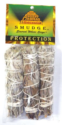 White Sage smudge stick 3pk 3 1/2″