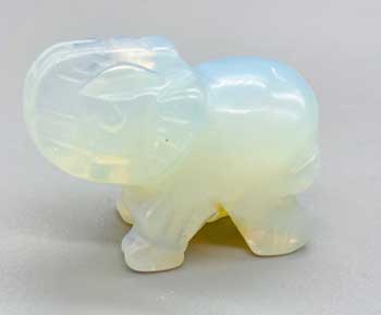 (set of 2) 1.5″ Opalite Elephant