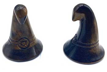 (set of 2) 1 3/4″ Witch’s Hat Tiger Eye