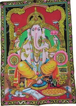 30″ x 40″ Ganesha Multi Color tapestry