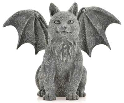 Winged Cat Gargoyle 6 1/2″